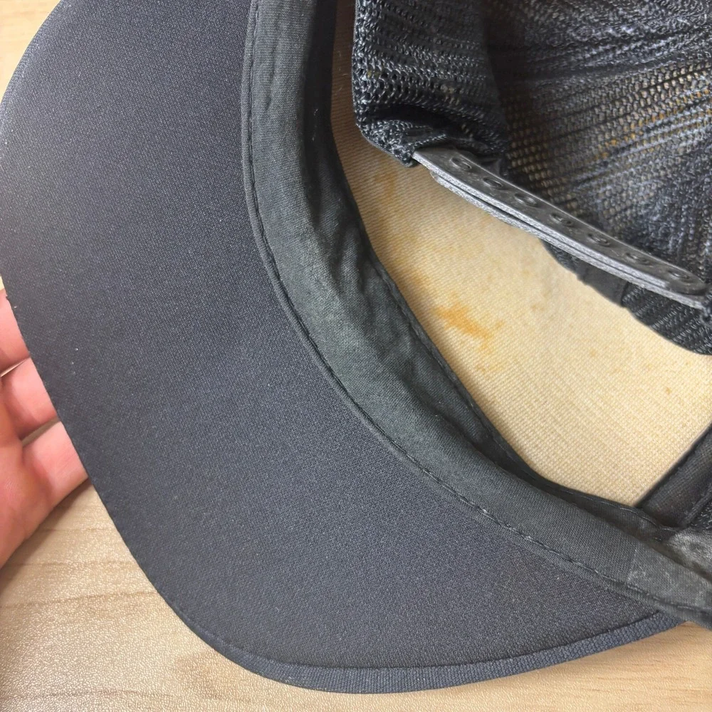 Vintage Royal Canadian Hat Cap Snap Back‎ Black Trucker Adjustable